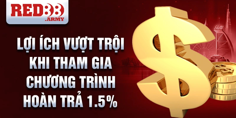 Lợi ích vượt trội khi tham gia chương trình hoàn trả 1.5%